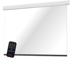 電動吊り下げケースつきスクリーン