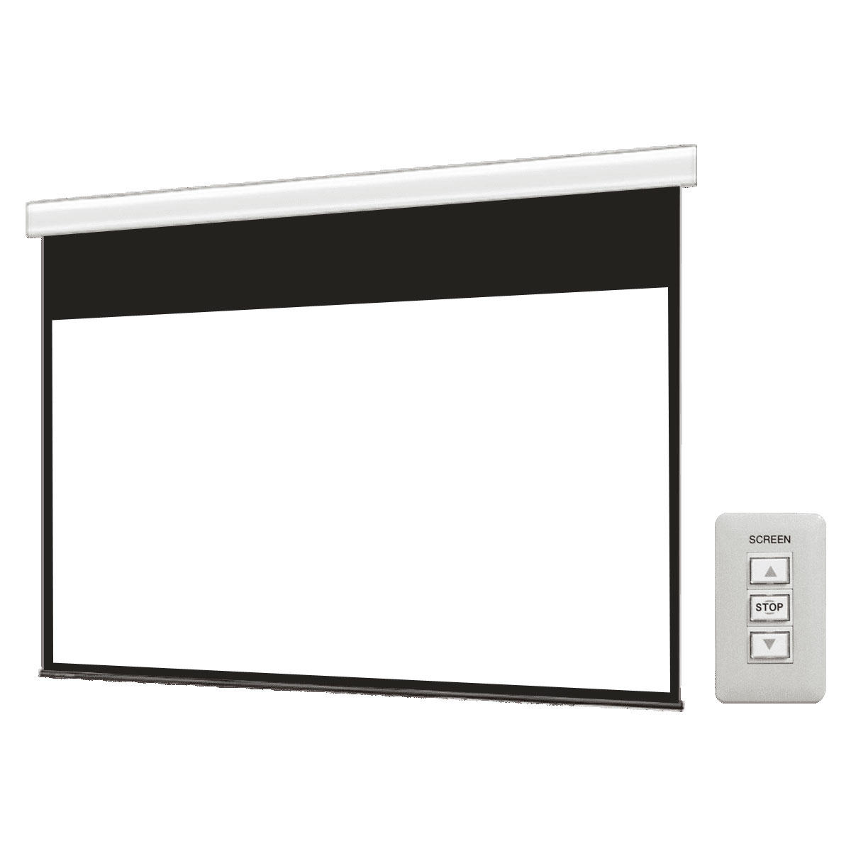 壁スイッチケース付き電動スクリーン