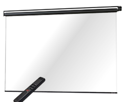 電動吊り下げケースなしスクリーン