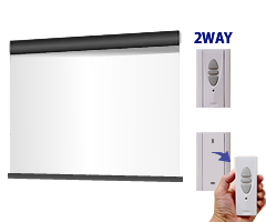 遠距離操作ケースなし電動スクリーン