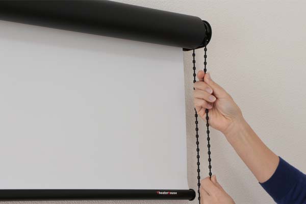 軽い力でチェーン操作が可能