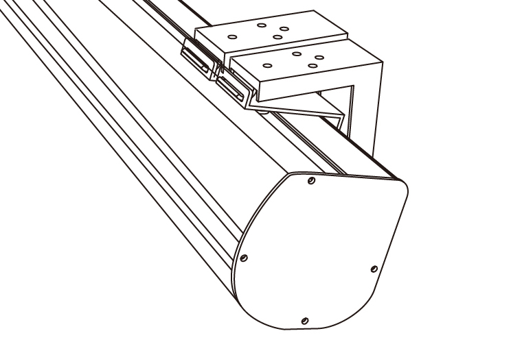 Lブラケットを引っ掛ける