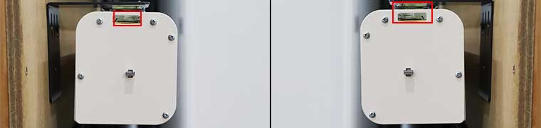 落下防止用の穴