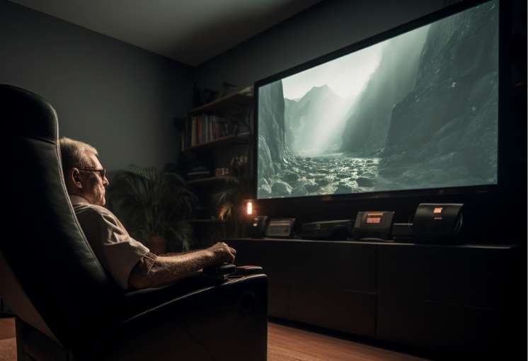 プライベートルームで自分だけの映画館