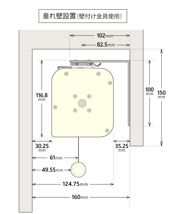 垂れ壁裏側面にスクリーン設置する方法