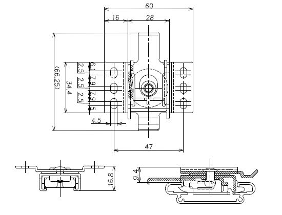 ブラケット図面