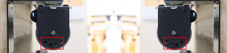 落下防止用の穴