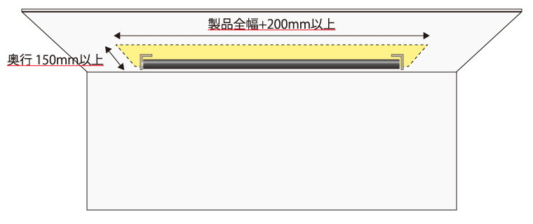 電動スクリーン天井設置