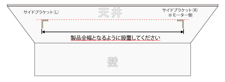 サイドブラケット間隔