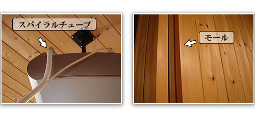 ケーブルを隠蔽