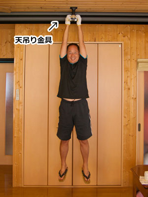 人がぶら下がる