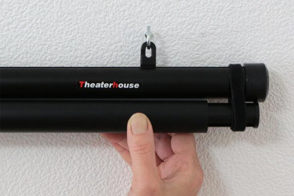 スライドハンガーにひっかける