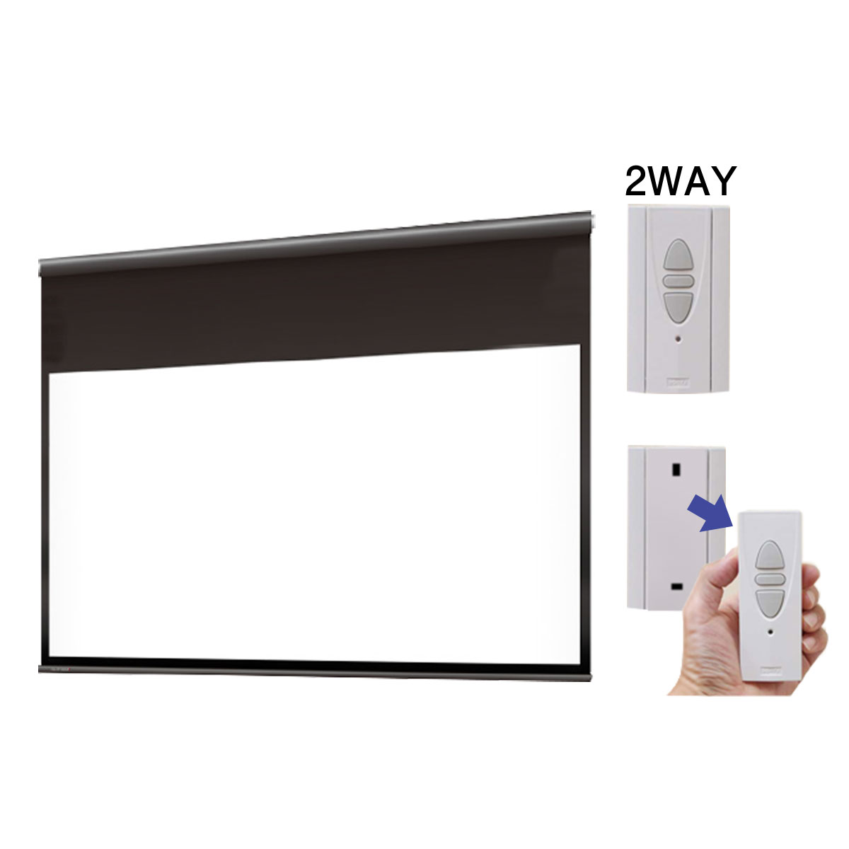 遠距離操作電動スクリーン